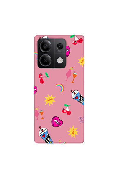 Other Xiaomi Redmi Note 13 5G glam time Pink Colored Silicone TPU Θήκη
