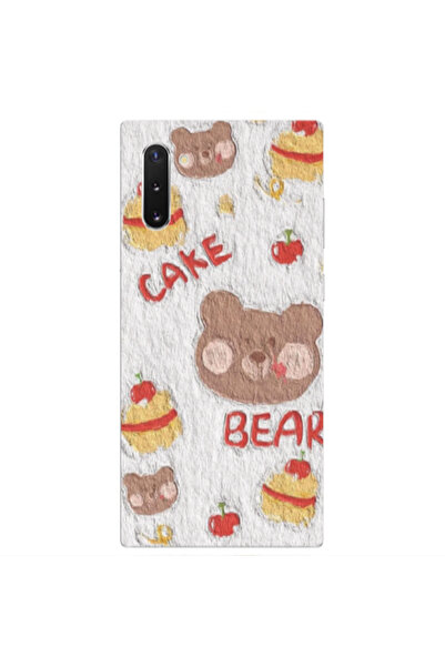 Other Samsung Note 10 Plus Cake Bear Transparent Silicone TPU Θήκη