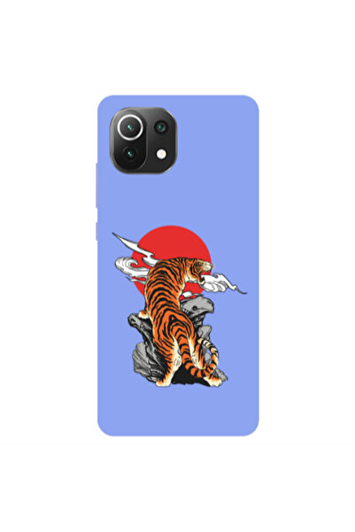 Other Xiaomi Mi 11 Lite Angry Gorilla Light Purple Colored Silicone TPU Θήκη