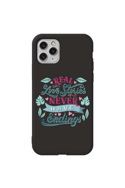 Other Apple iPhone 11 Pro Love Stories Black Colored Silicone TPU Θήκη