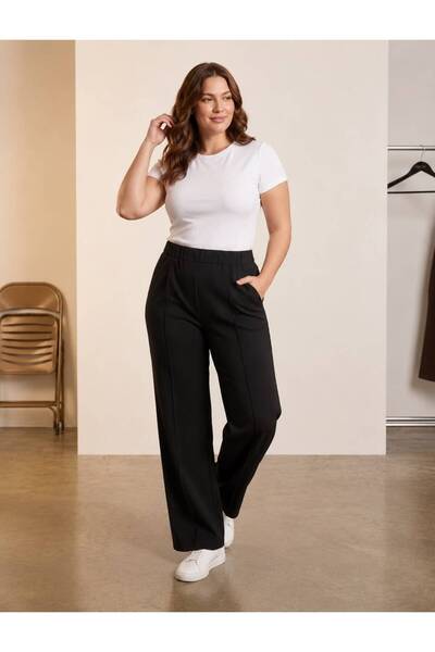 Vinola Plus Size Lycra Modal Fabric Pants with Pockets