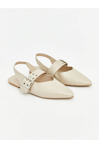 LC Waikiki Trendlucky Pointed Toe Women's Ballerinas with a Difference