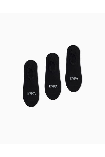 Emporio Armani Men's Logo Detailed Breathable Cotton Triple Pack Short Black ...