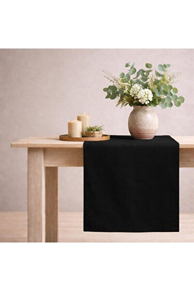 Organik Ham Keten Masa Runner 40x150 cm - Buldan Dokuma Keten Dekoratif Masa Örtüsü
