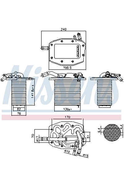 Nissens Intercooler Turbo MAZDA 2/3/CX-3/CX-30