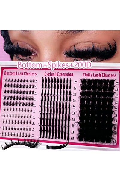 Choice1 xianzi-4N1 Lash Extensions Kit Spikes Lash Individuals 3D Volume Eyel...