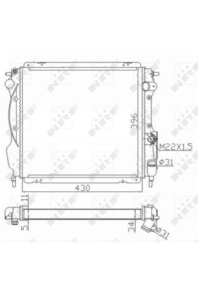 NRF Radiator Racire Motor RENAULT CLIO 1