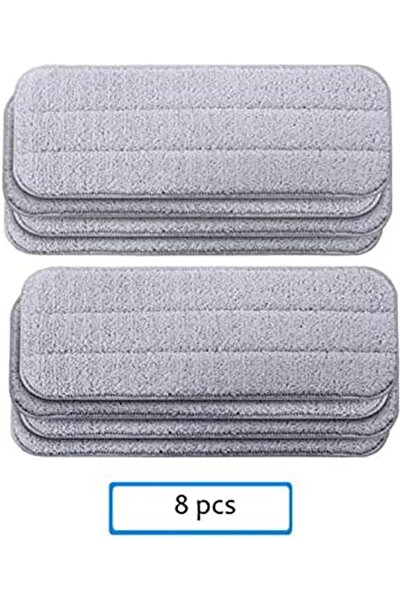 İNFLUX 8pcs Cloth Head Replacement Compatible for Deerma Water Spray Mop Swee...