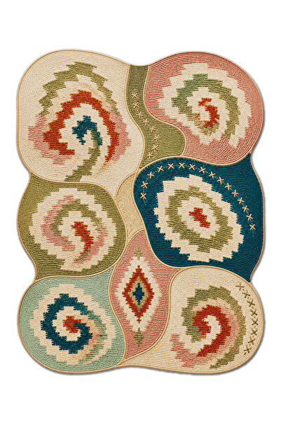 Rugs Modern Halı SDT Karışık Desenli Modern Dokuma Taban Dekoratif Halı sdtam...