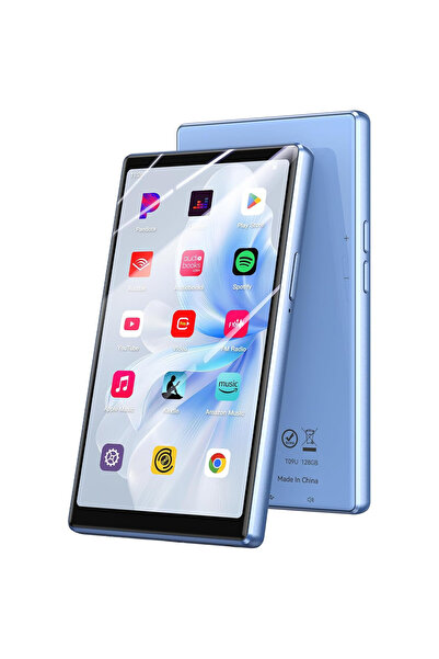 AGPTEK MP3 плейър T09, 128 GB, Bluetooth 5.0 и двубандов Wi-Fi, 5-инчов HD тъ...