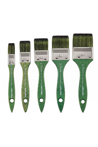 TINTORETTO Smeraldo Fiber Synthetic Brush 1475 Series Set of 5