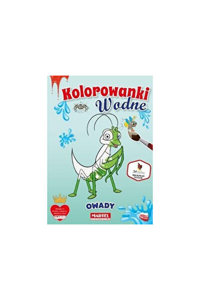 OEM Carte de colorat apa Martel, insecte, 16 pagini, 20.6x29 cm