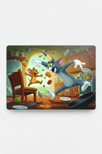Decovetro Tom and Jerry Patterned Glass Cutting Board and Presentation Plate ...