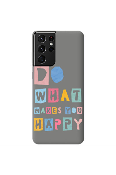 Other Samsung S21 Ultra Do What Makes Grey Colored Silicone TPU Θήκη