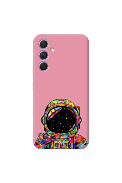 Other Samsung A54 Astronaut 209 Pink Colored Silicone TPU Θήκη