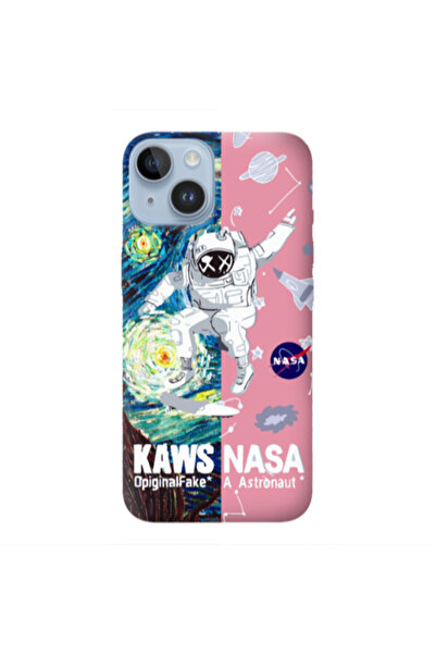 Other Apple iPhone 14 Kaws Pink Colored Silicone TPU Θήκη
