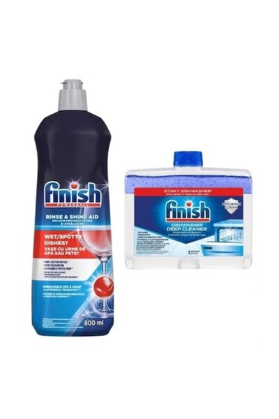Finish Agent de clătire pentru mașina de spălat vase 800 ml și Soluție de cur...