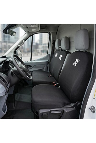 Antwax Ford Transit Siyah Penye Oto Koltuk Kılıfı - King Baskılı
