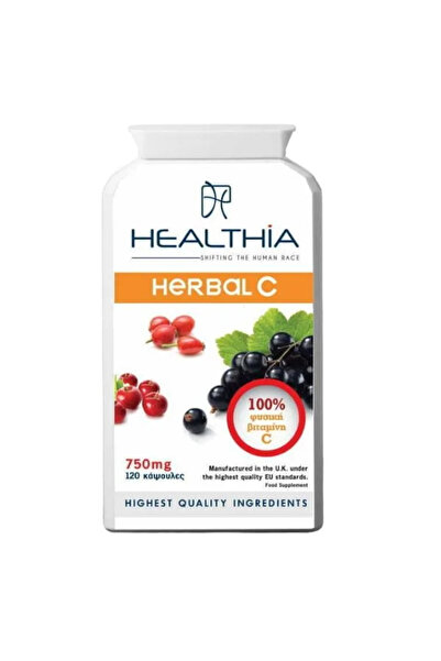 Healthia Φυτικό Συμπλήρωμα Διατροφής C με 100% Βιταμίνη C για το Ανοσοποιητικ...