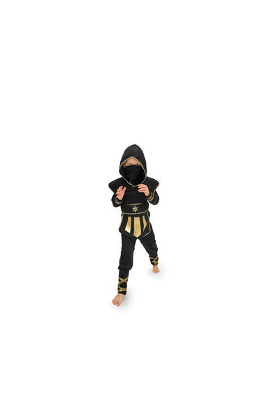 Partydeco Costum de ninja pentru copii mărimea 116-128 STR1-116