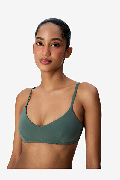 Penti Women Front Green Bikini Top