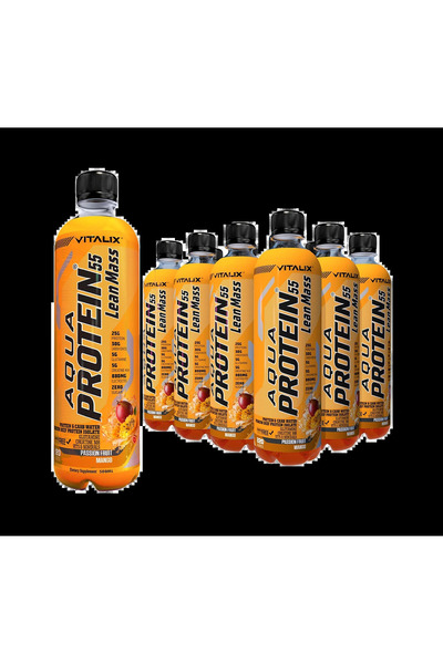 VİTALİX Aqua Protein 55 Lean Post Workout Drink - Passion Fruit Mango - Prote...