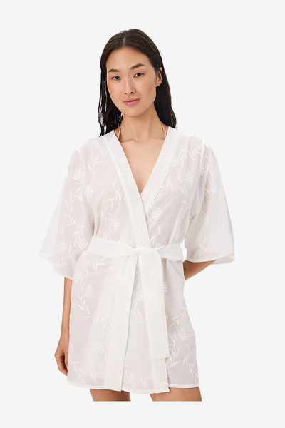 Penti Women Carine White Kimono