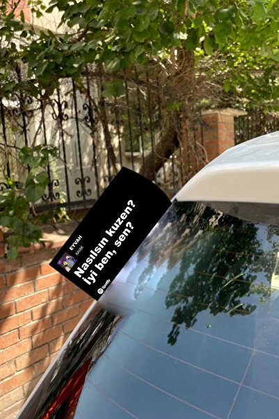eslem bijuteri How Are You, Cousin? Spotify Design Car Sticker - Sun Resistan...