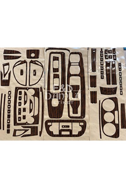 FD Damla Etiket Fiat Doblo 2009-2015 Front Torpedo Console Trim Chest Mahogan...