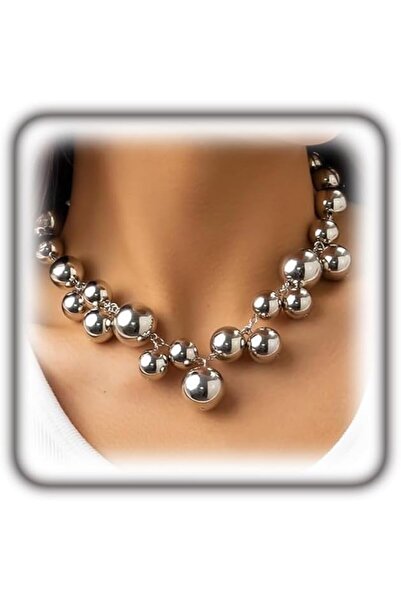 Arabest Pearl Choker Necklace,14K Gold Plated,Chunky Beaded Statement Collar,...