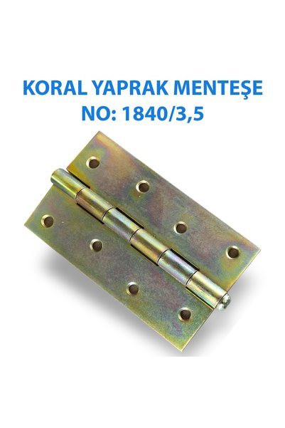 Trendhouse68 Leaf Model Hinge No:1840/3,5 Steel Door Hinge Strong and Long-Lasting