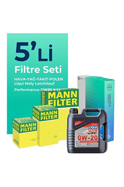 Mann-Filter Fiat Egea 1.3 Dizel Filtre Bakım Seti Liqui Moly Motor Yağlı (201...