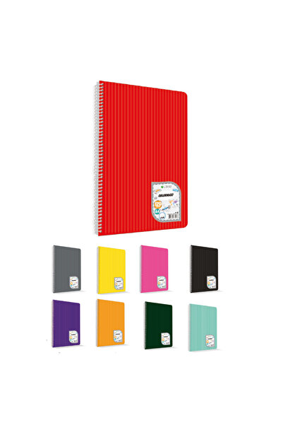 Uninote Çınar Colormaxi Spiral Notebook Plastic Cover Lined 60 Yp (Price Is f...