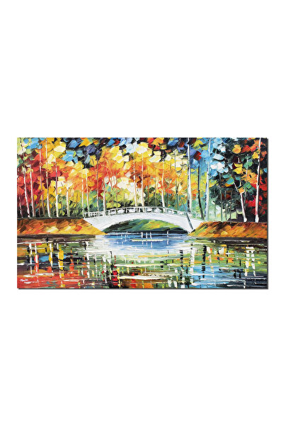 artnova Ръчно рисувана картина, Мостът на влюбените, 100x60см, маслена на пла...