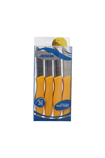 Arshia 12-Piece Stainless Steel Fruit Knife Set – 71 mm | Compact & Portable