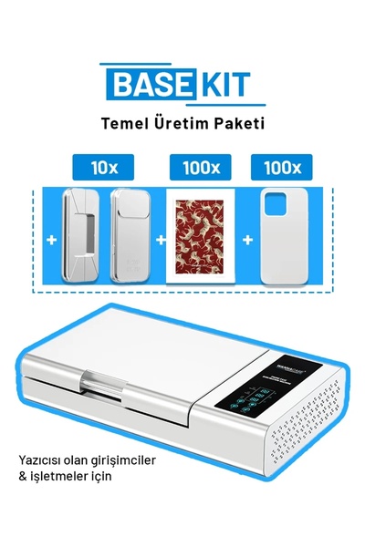 WANNACASE LAB Lisanslı Profesyonel 3D Telefon Kılıfı Baskı Makinesi Base Kit ...
