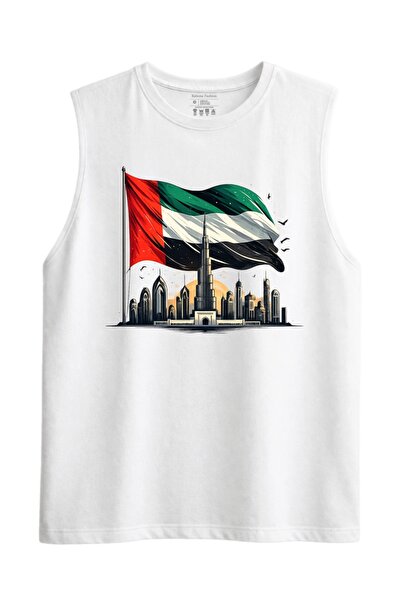 Rabona Fashion Uae Sky and Flag Zero Sleeve Tank Top