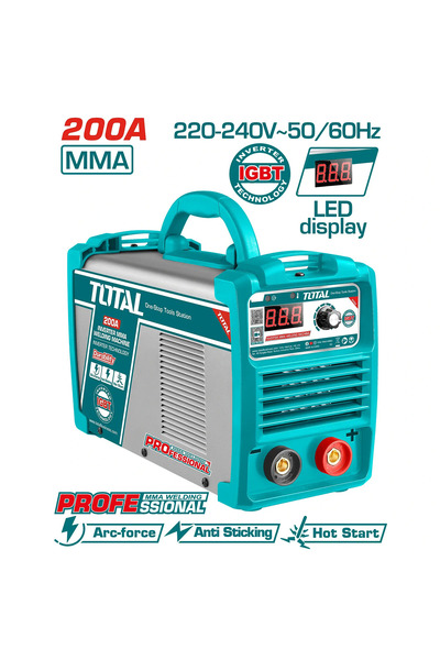 TOTAL ماكينة لحام انفرتر 200A MMA الكترونية TW220038 توتال