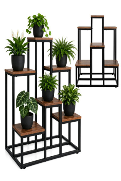 Gardlov Suport Metalic Flori si Plante de Podea GARDLOV, Raft Tip Etajera, St...