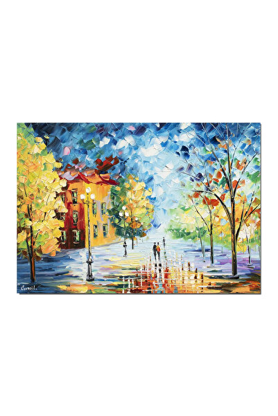 artnova Ръчно рисувана картина, Еднакви по пътя на живота, 70x50см, маслени б...