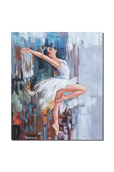 artnova Ръчно рисувана картина на балерина, Грейс, 60x50см, маслена на платно...