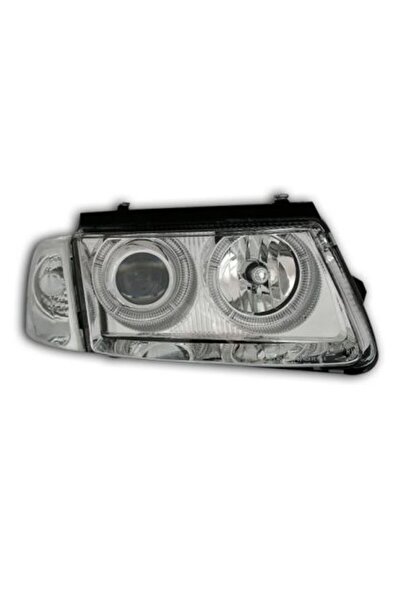 Depo Εμπρόσθια προβολείς angel eyes για Vw Passat 3B/B5 (1997-2000) - χρωμιωμ...