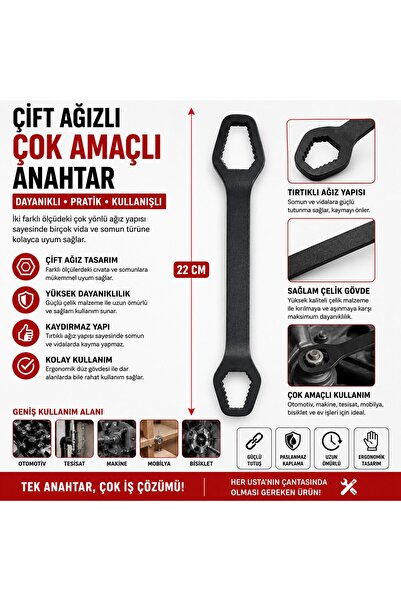 Trendhane EĞRİ ANAHTAR ÇOK KADEMELİ VİDA SÖKME ALETİ