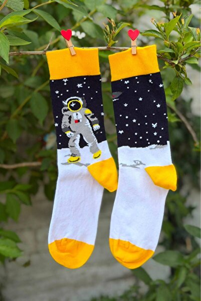 LouSocks جوارب بتصميم رائد فضاء للجنسين