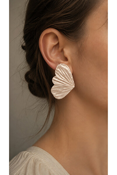 Handmade Cercei - Butterfly alb sidefat