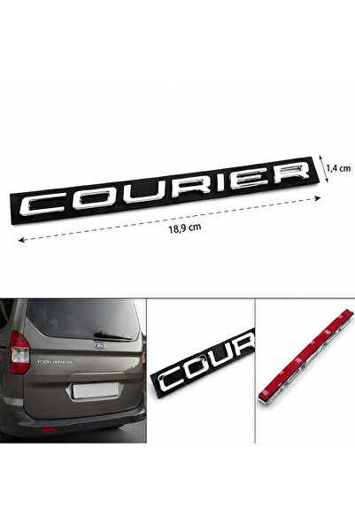 İthal Ford Tourneo Courier Bagaj Yazısı Krom Arka Bagaj Amblemi Logo Uyumlu