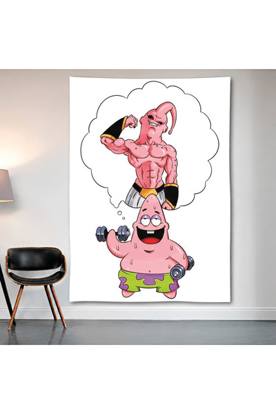 Geek Cultcha Patrick Star Bodybuilder Meme Wall Covering Wall Tapestry First ...
