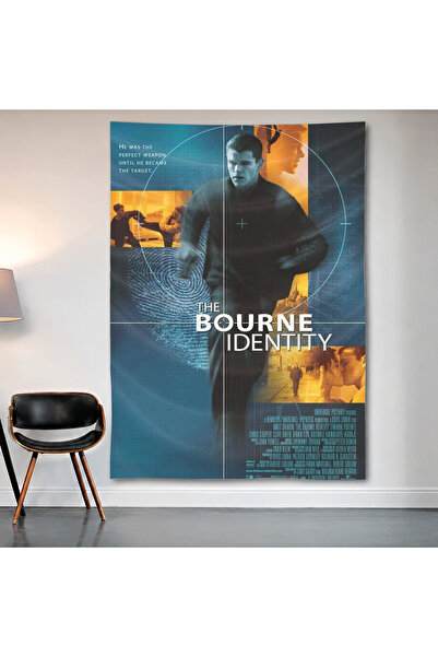Geek Cultcha لوحة جدارية من The Bourne Identity، ملصق من قماش الساتان عالي ال...
