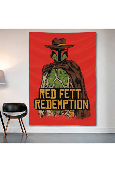 Geek Cultcha لوحة جدارية من Boba Fett Redemption، ملصق من قماش الساتان عالي ا...
