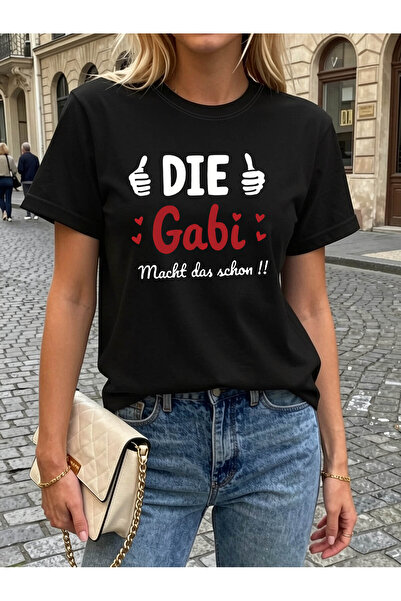STITCHLY German Local Thumbs Up Funny Print Women's Summer T-Shirt, Daily Nei...